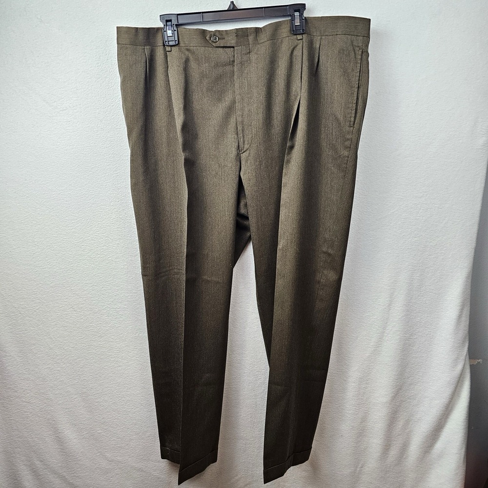 Austin Reed Pants Men's Size 44R Brown Dress Pants Wool See Photos For Defect